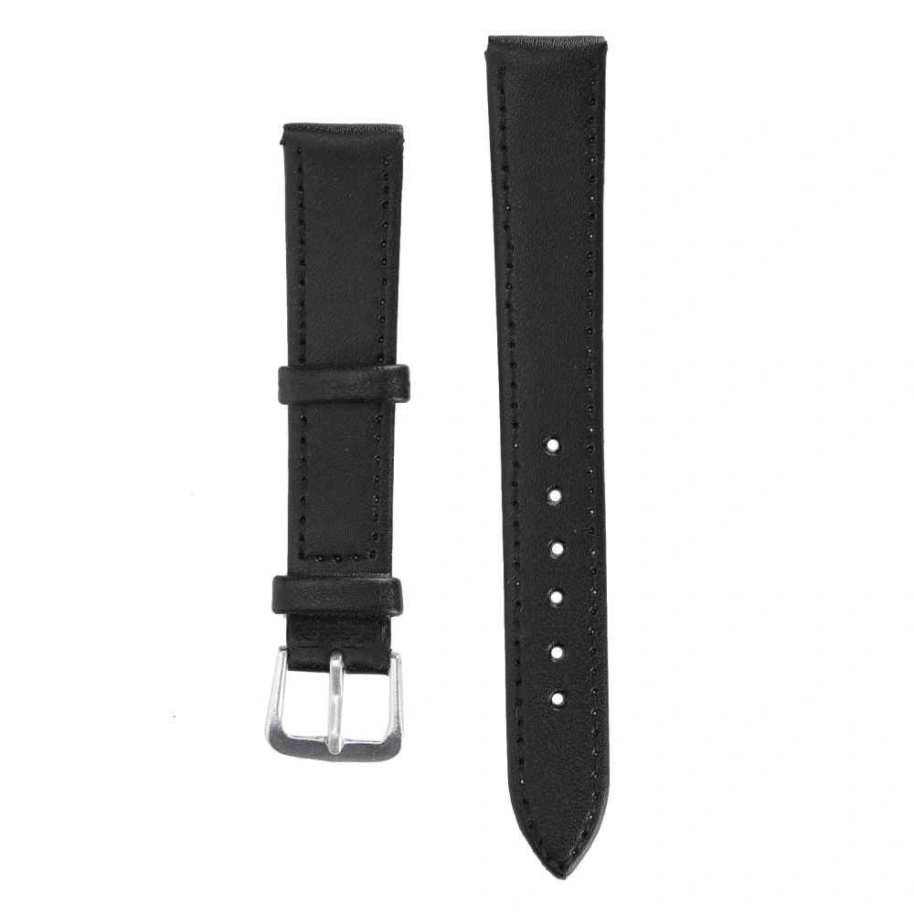 Pin Buckle Watch Band PU Leather Universal Replacement Watch Strap Part Accessory16mm / 0.63in