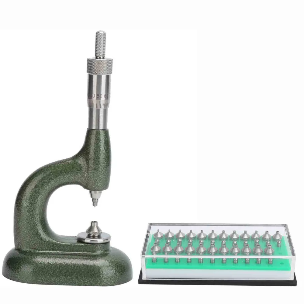 Watch Repair Tools Watchmaker Rhinestones Setting Machine Thread Pitch MicrometerDark Green