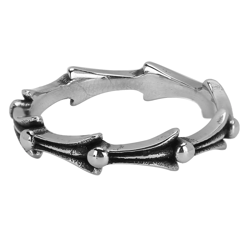 Retro Men Finger Ring Stainless Steel Fashionable Bike Chain Jewelry Accessory #10