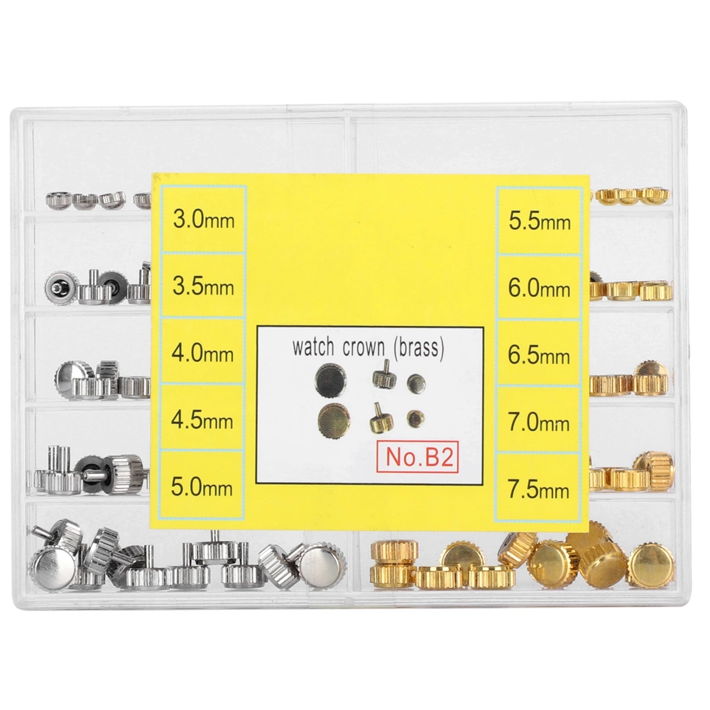 3.0‑7.5mm Watch Crown Parts Assorted Accessories Watch Repair Tool for Watchmakers