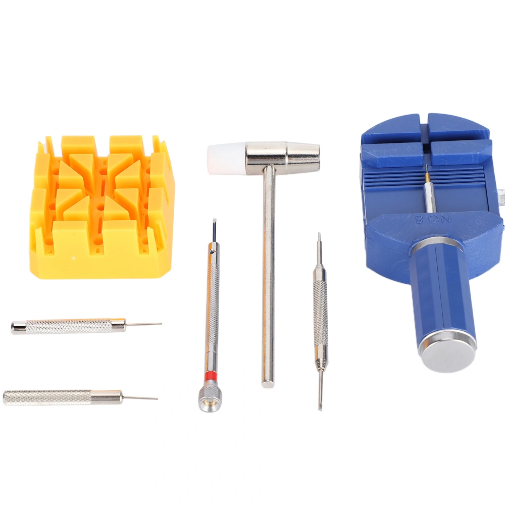 Watchband Link Remover Tool Dual Head Hammer Screwdriver Watch Repairing Tool Set