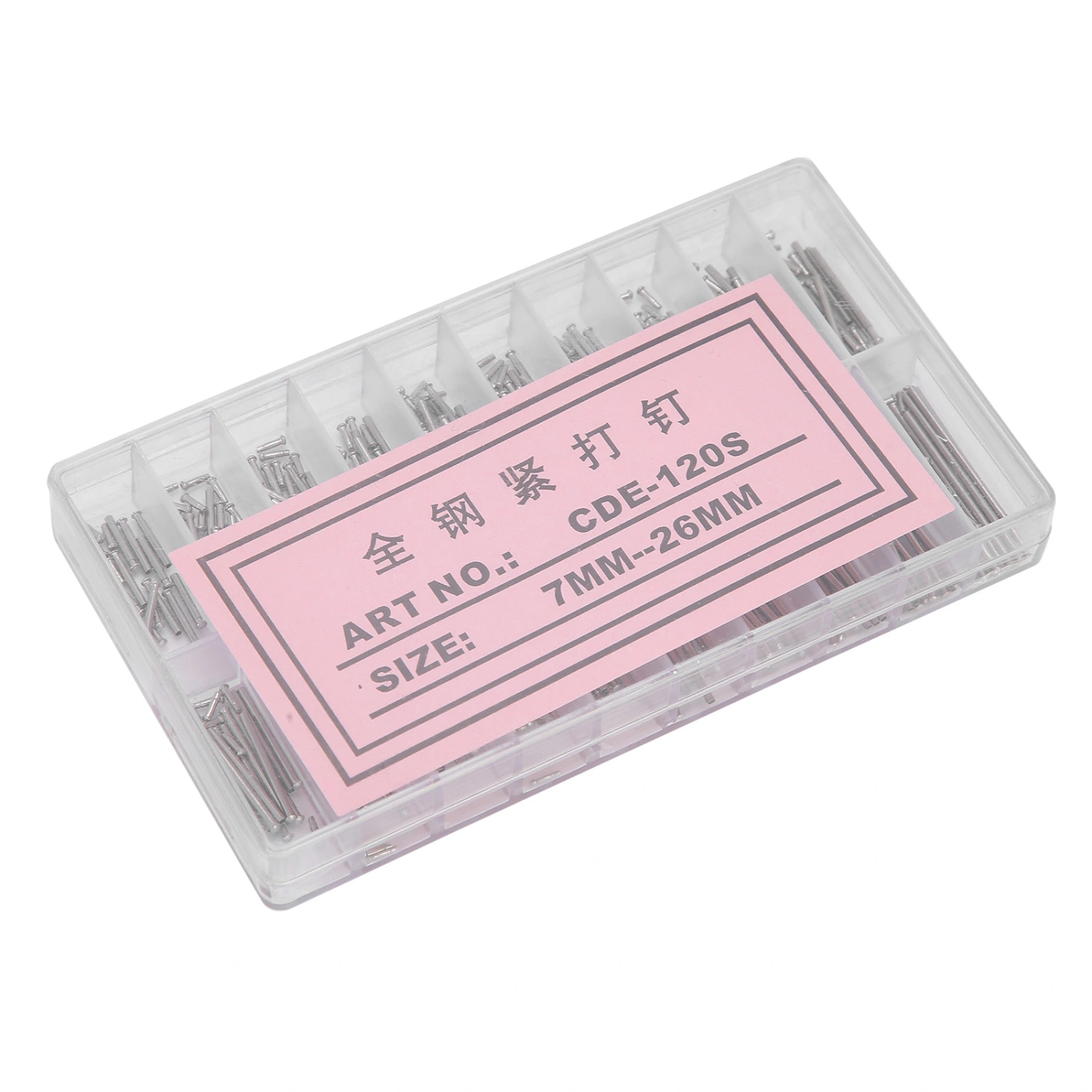 Tube Friction Pin Pressure Bars Pins Rivet Ends for Watch Band Clasp Straps Buckles Thickness 1.2mm