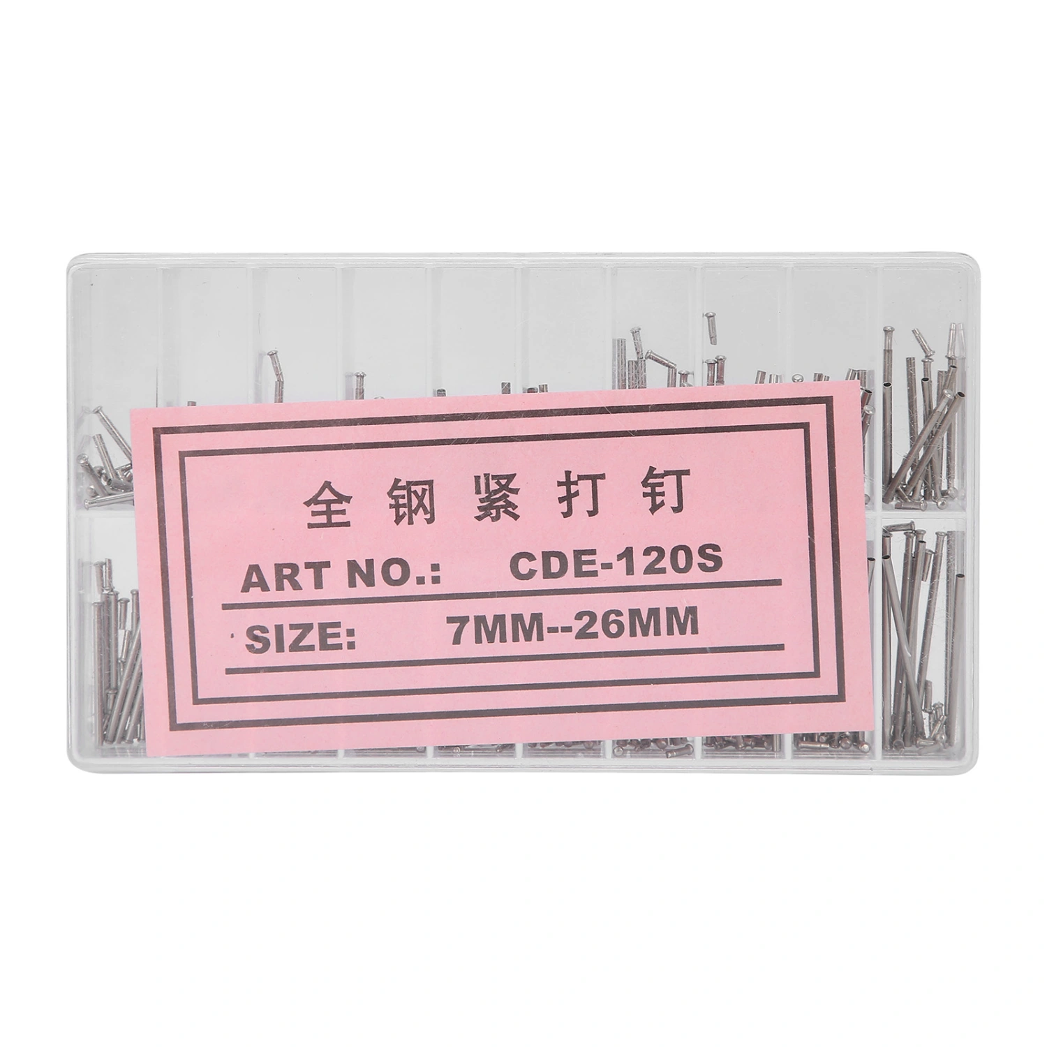 Tube Friction Pin Pressure Bars Pins Rivet Ends for Watch Band Clasp Straps Buckles Thickness 1.2mm