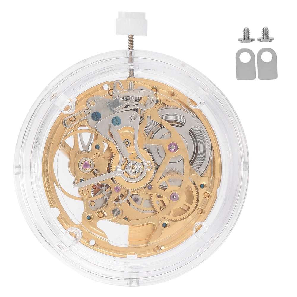 Golden 2824 Watch Movement Kit Hollow Mechanical Watch Movement Replacement Part