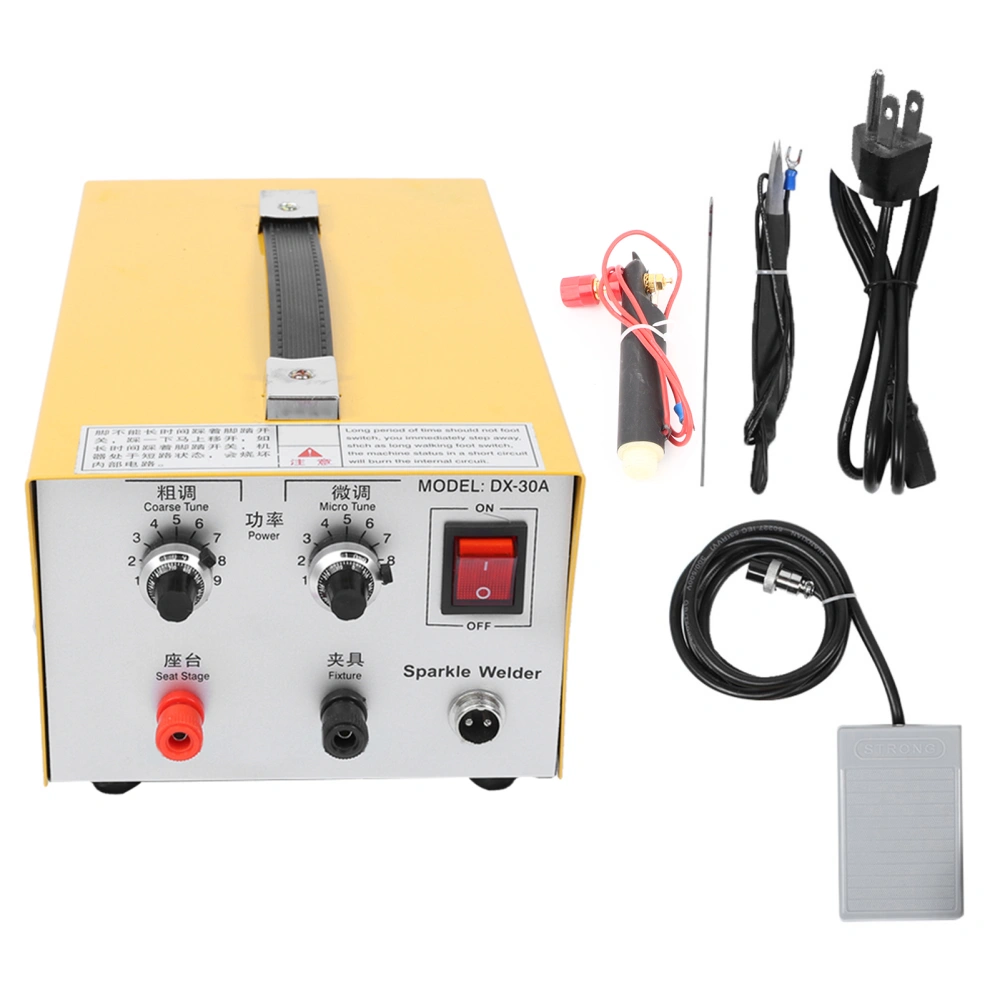 30A Jewelry Spot Welding Machine Gold Silver Spot Welder Professional Jewelry ToolUS Plug 110V