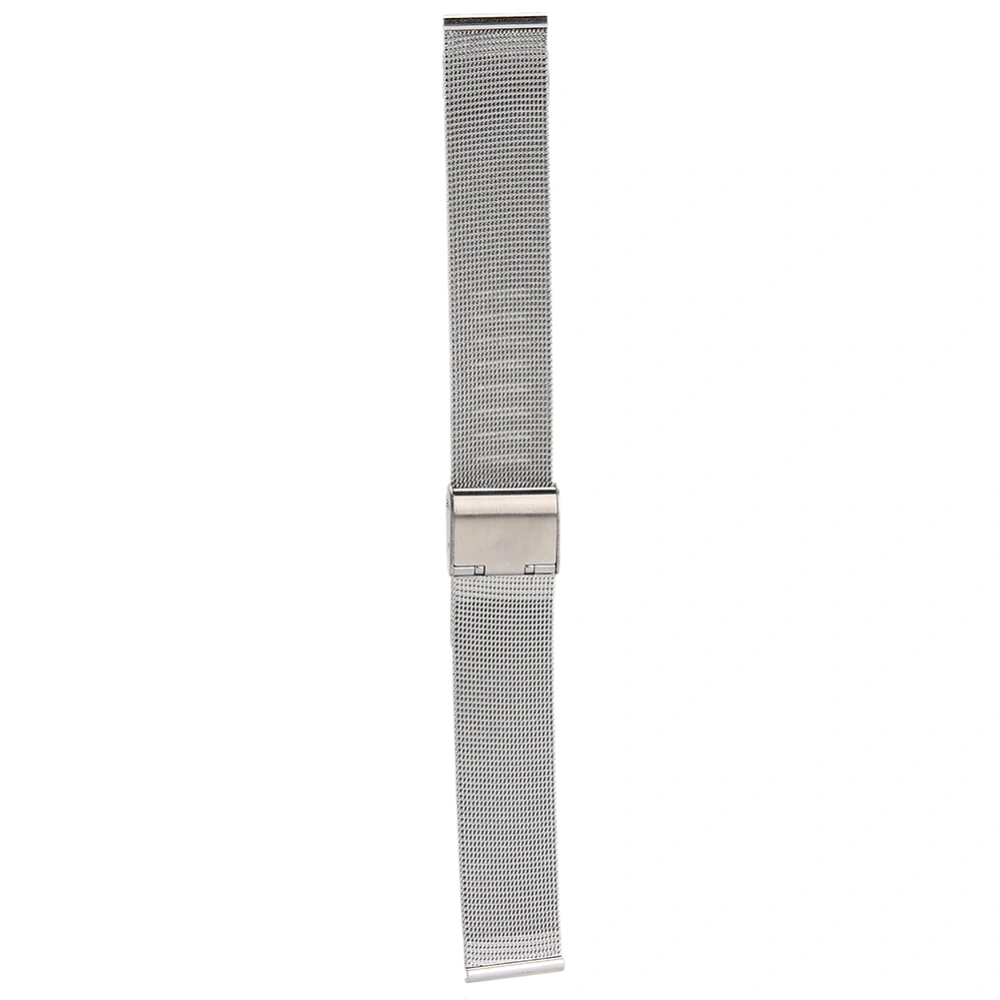 Metal Watch Strap Mesh Belt Watchband Woven Watch Strap Replacement Accessory Silver18MM