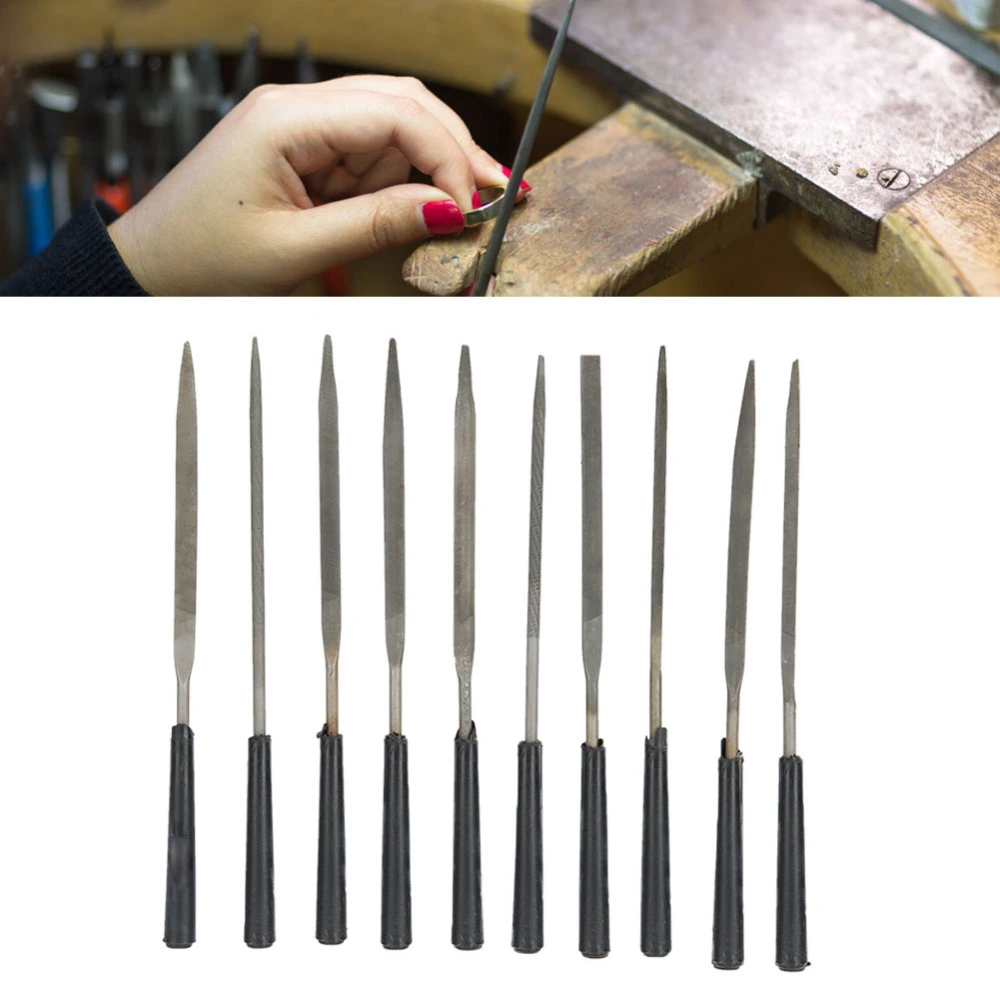 10pcs 140mm Jewelry File Mini Rasp Hand File Set DIY Jewelry Making Processing File Kit