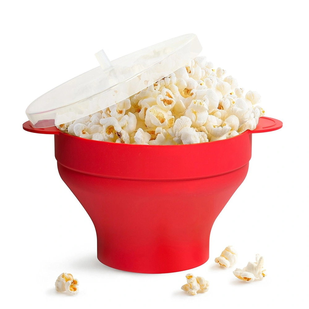 Silicone Popcorn Bowl With Handle