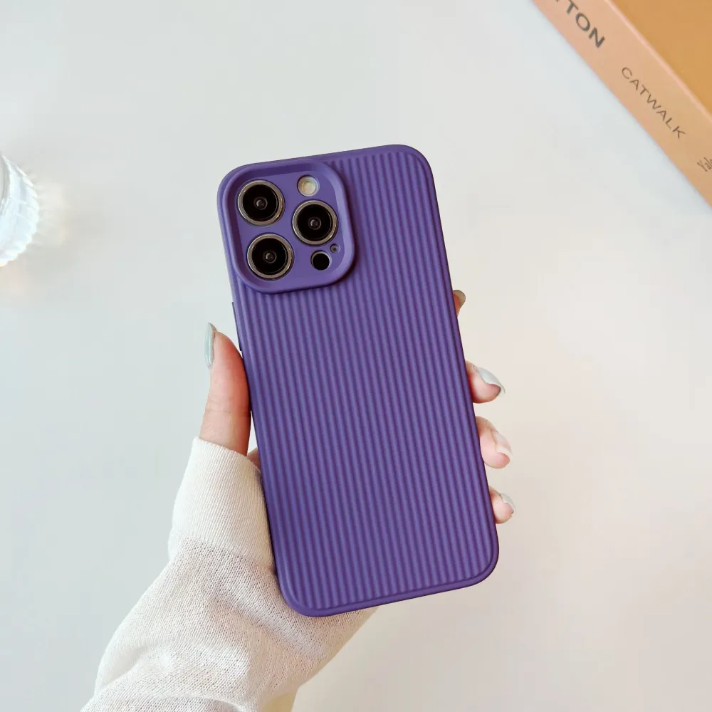 Grating Pattern Liquid Silicone Phone Case