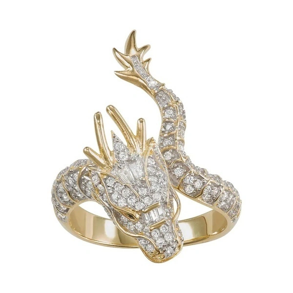 Delysia King Dragon shape ring