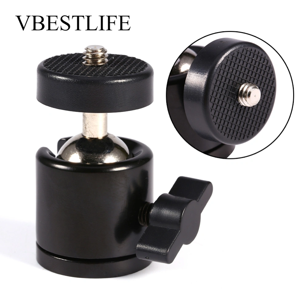 VBESTLIFE 360° Swivel Rotatable 1/4' Screw Ball Head Mount Ballhead Stand Bracket