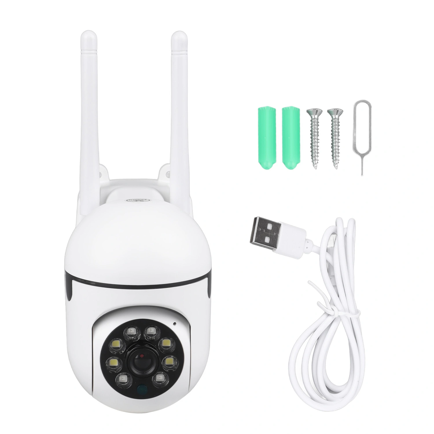 Wireless Smart Camera 1080P HD Night Vision 360° Rotation WIFI Surveillance Security Camera for Home Indoor
