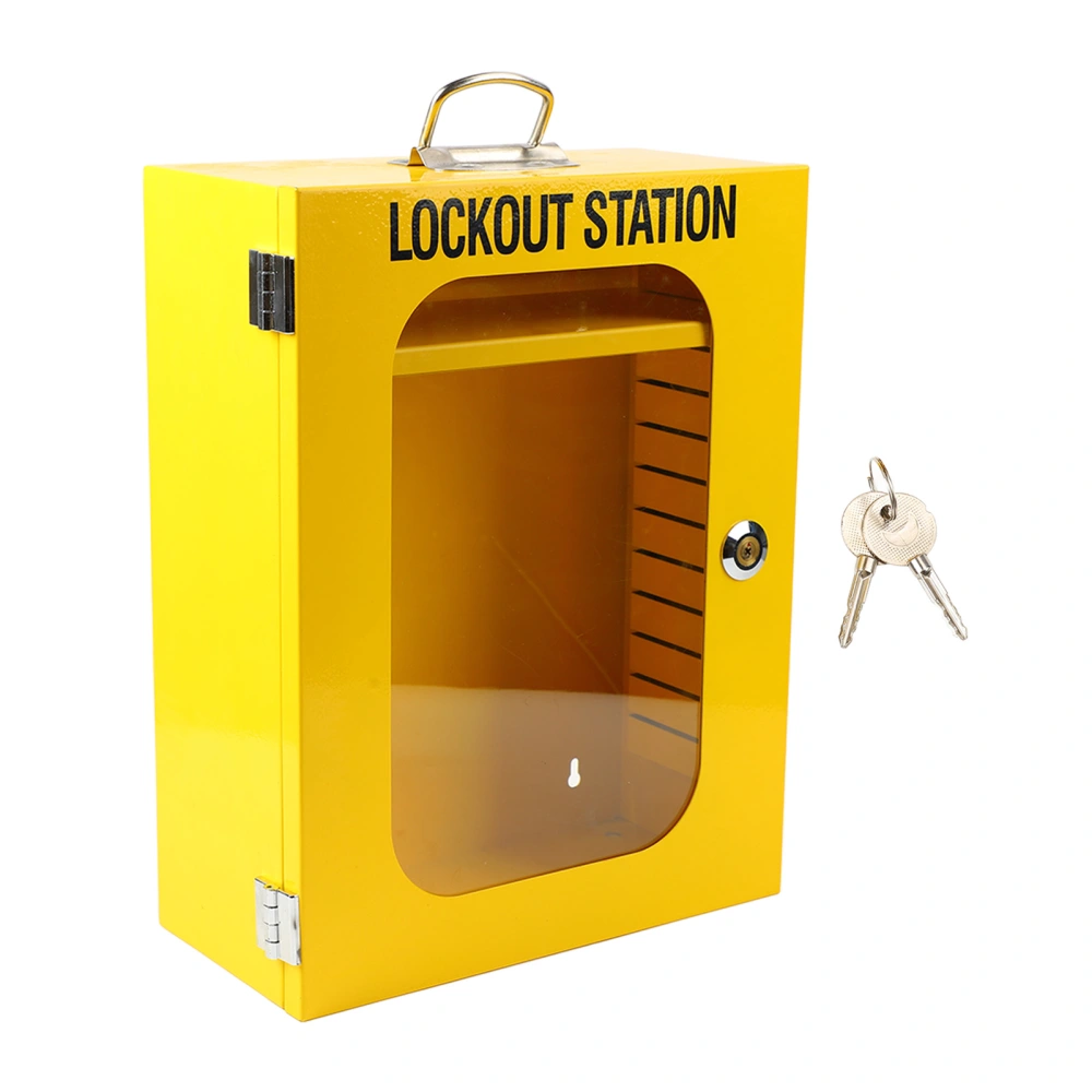 Lockout Tagout Station Wall Mounted Steel Construction Heavy Duty LOTO Box Cabinet for Machine Service