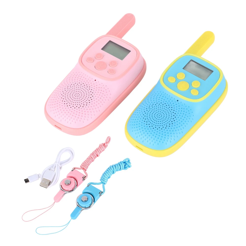 2Pcs Walkie Talkie Toy Backlit Display Long Battery Life Interactive Portable Perfect Gift For Boys Girls