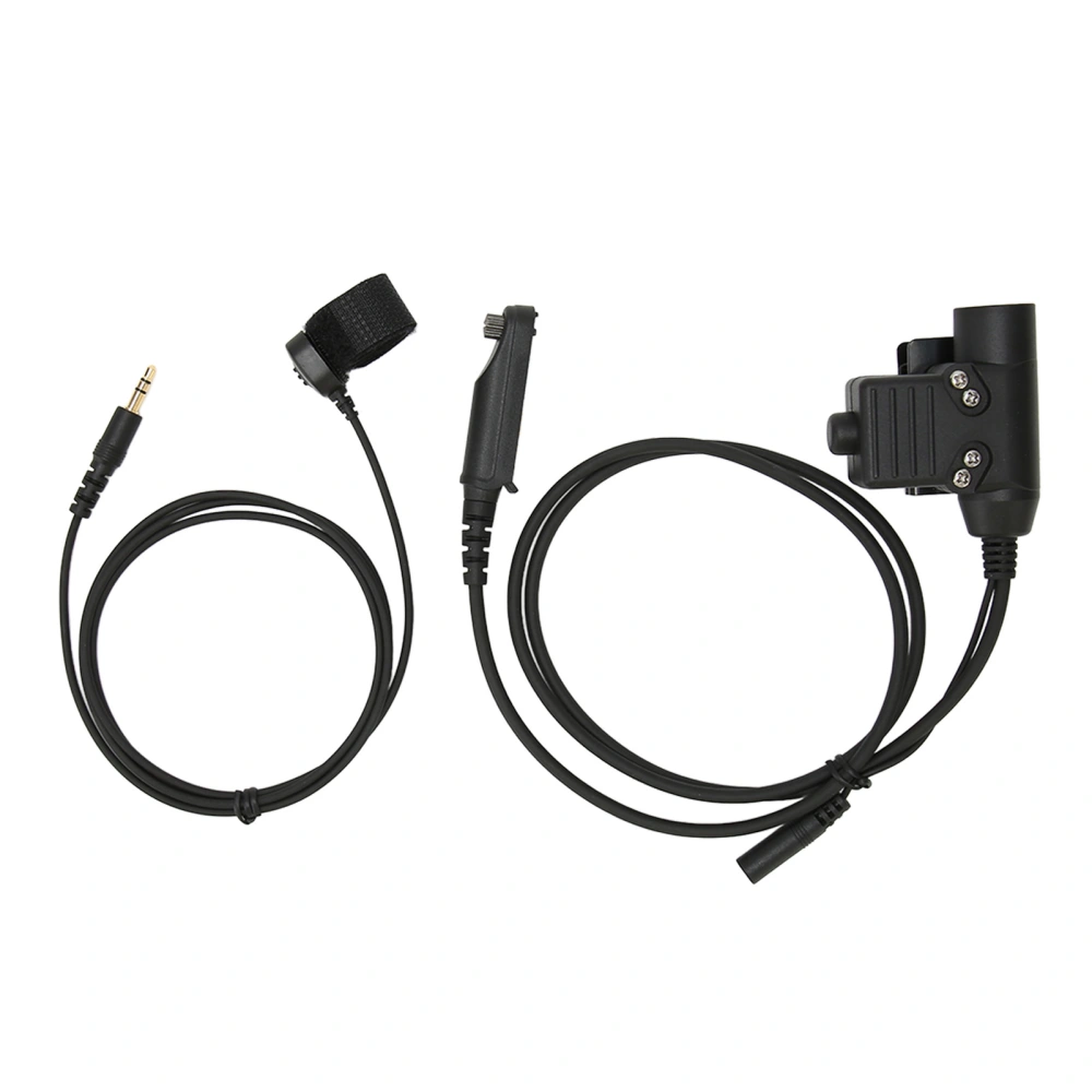 U94 PTT Adapter Cable Walkie Talkie Headset Adapter with Key Line Fit for UV XR UV 9R