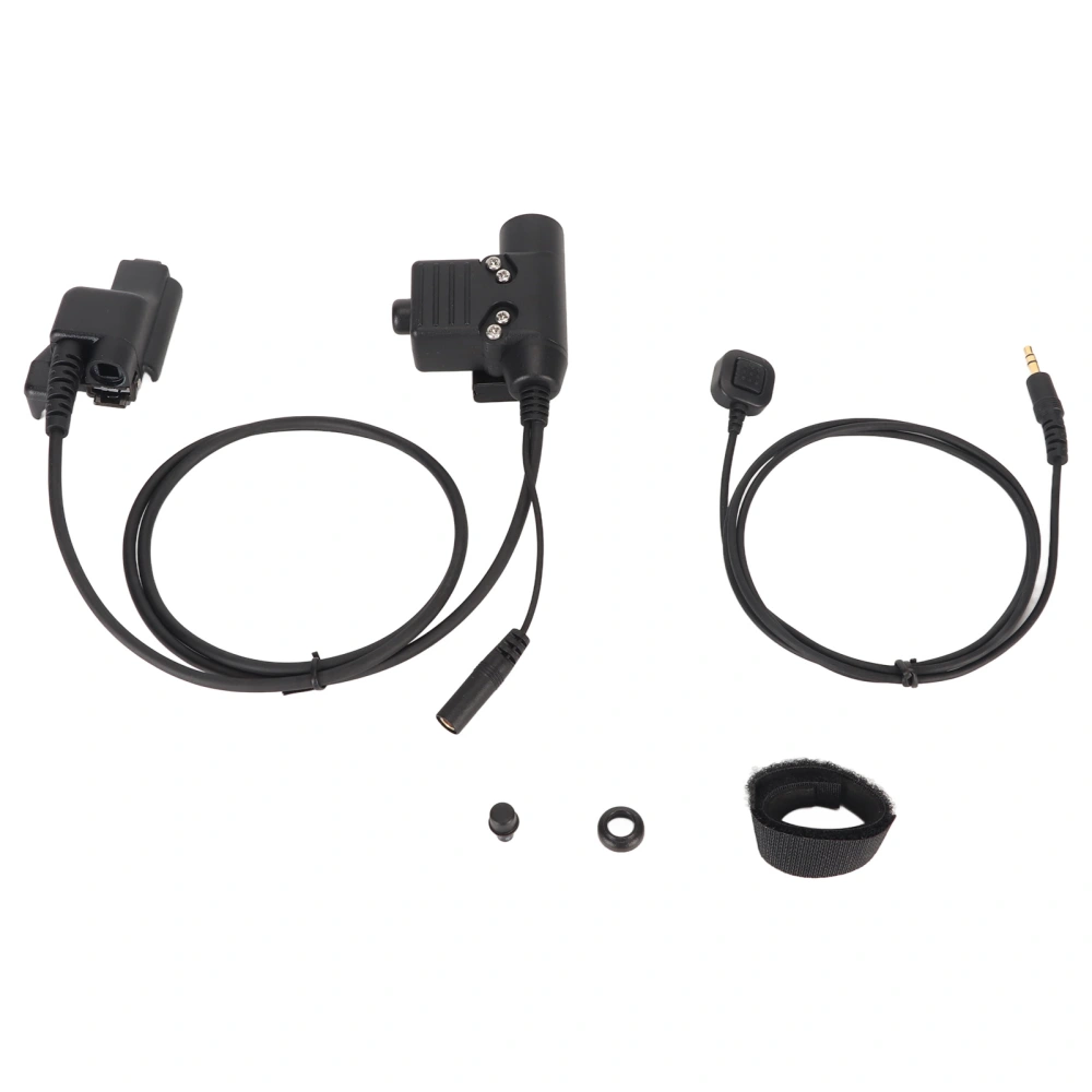 U94 PTT Adapter Durable Portable Military Intercom Headset Adapter for MOTOROLA XTS2500