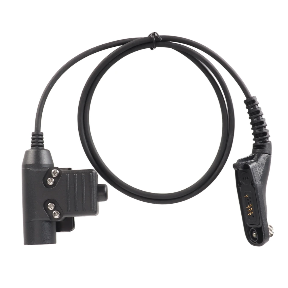 Walkie Talkie Headset Adapter Push to Talk Sturdy Metal Clip Replacement For Motorola APX Apx‑4000 Apx‑6000 Apx‑6000xe