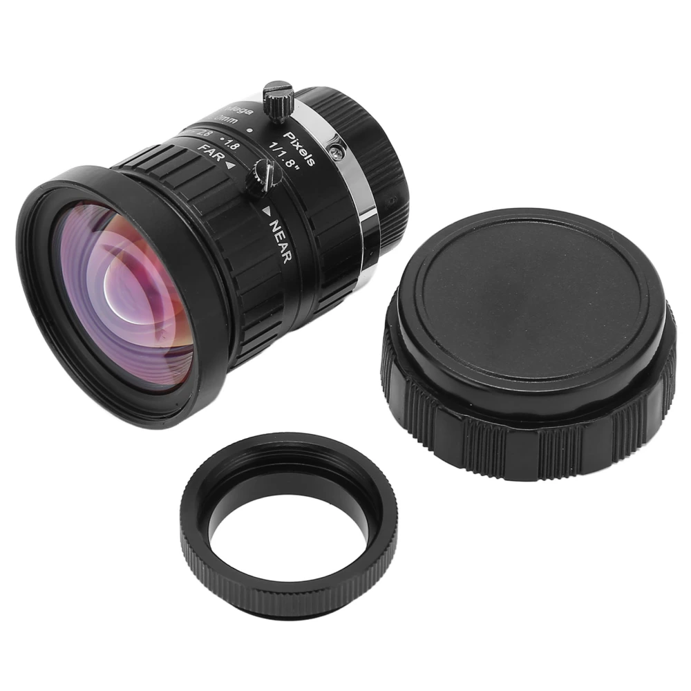 C Mount Lens 4mm Focal Length 10MP Low Distortion Manual Aperture for Industrial Camera