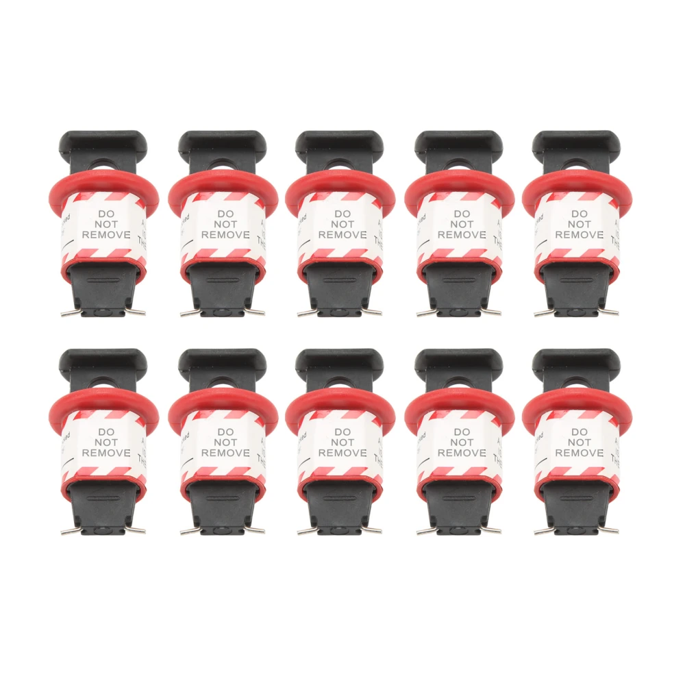 10PCS Pin Circuit Breaker Lock Safety Miniature Electrical Air Breaker Switch Handle Lockout for Power Isolation