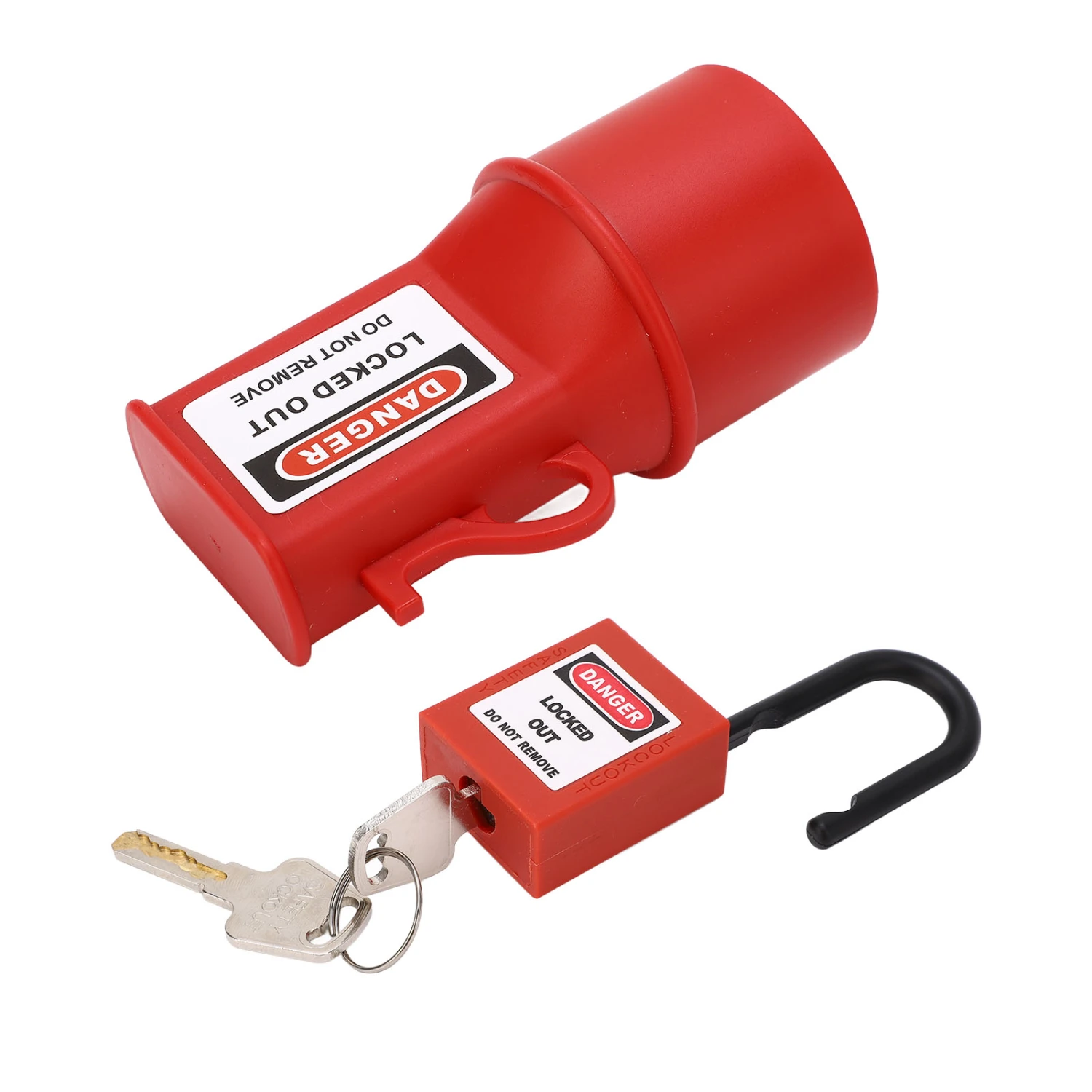 Socket Lockout Device Waterproof PP Nylon Insualted Electrical Plug Lockout for Electric Isolation