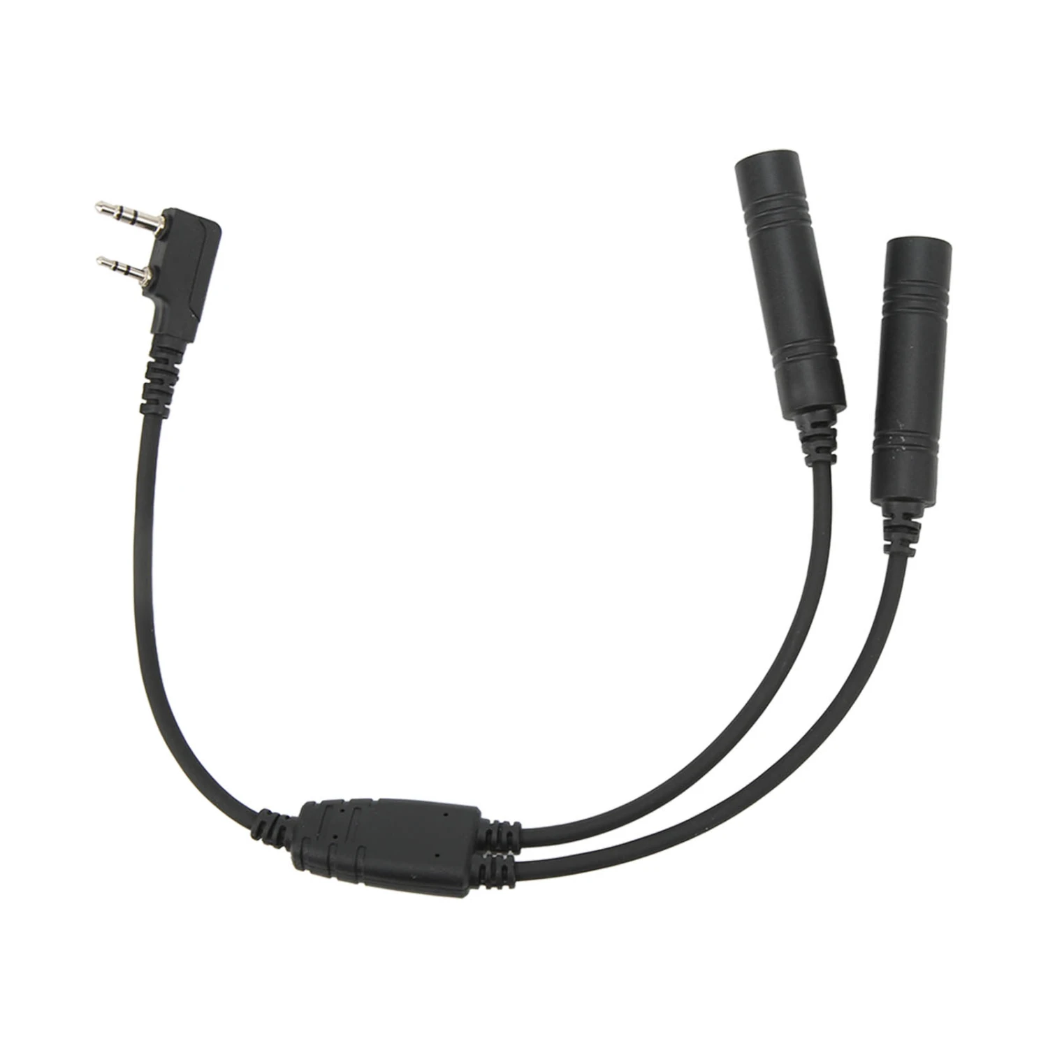 2 Pin K Port Walkie Talkie Radio Adapter Male to U 174/U Extension Cable Headset Adapter Replacement For Baofeng