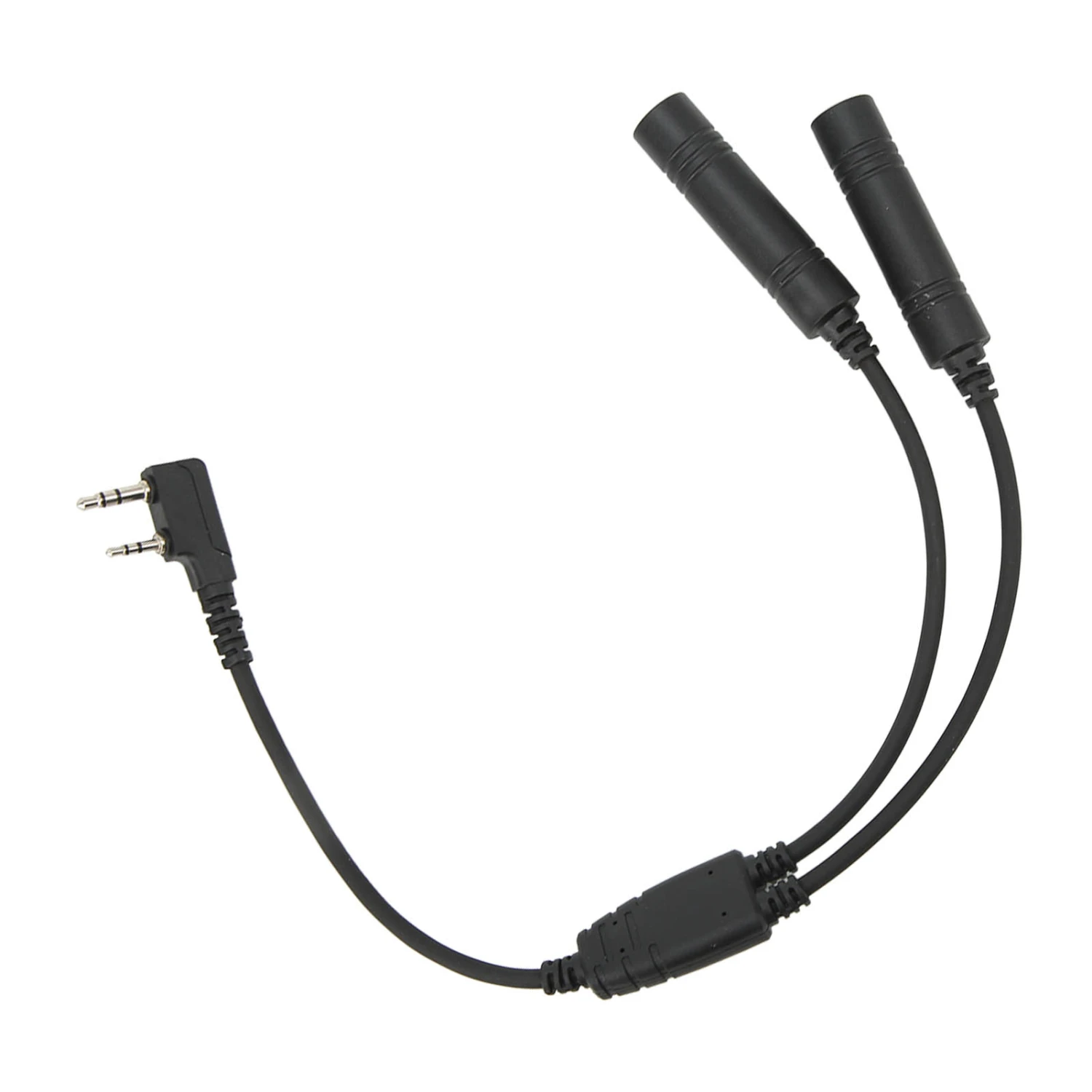 2 Pin K Port Walkie Talkie Radio Adapter Male to U 174/U Extension Cable Headset Adapter Replacement For Baofeng