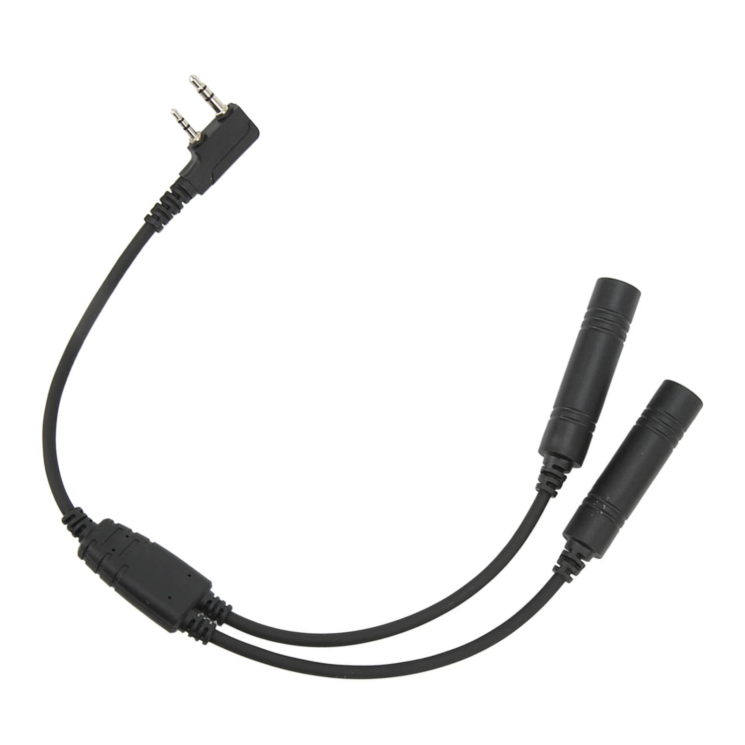 2 Pin K Port Walkie Talkie Radio Adapter Male to U 174/U Extension Cable Headset Adapter Replacement For Baofeng