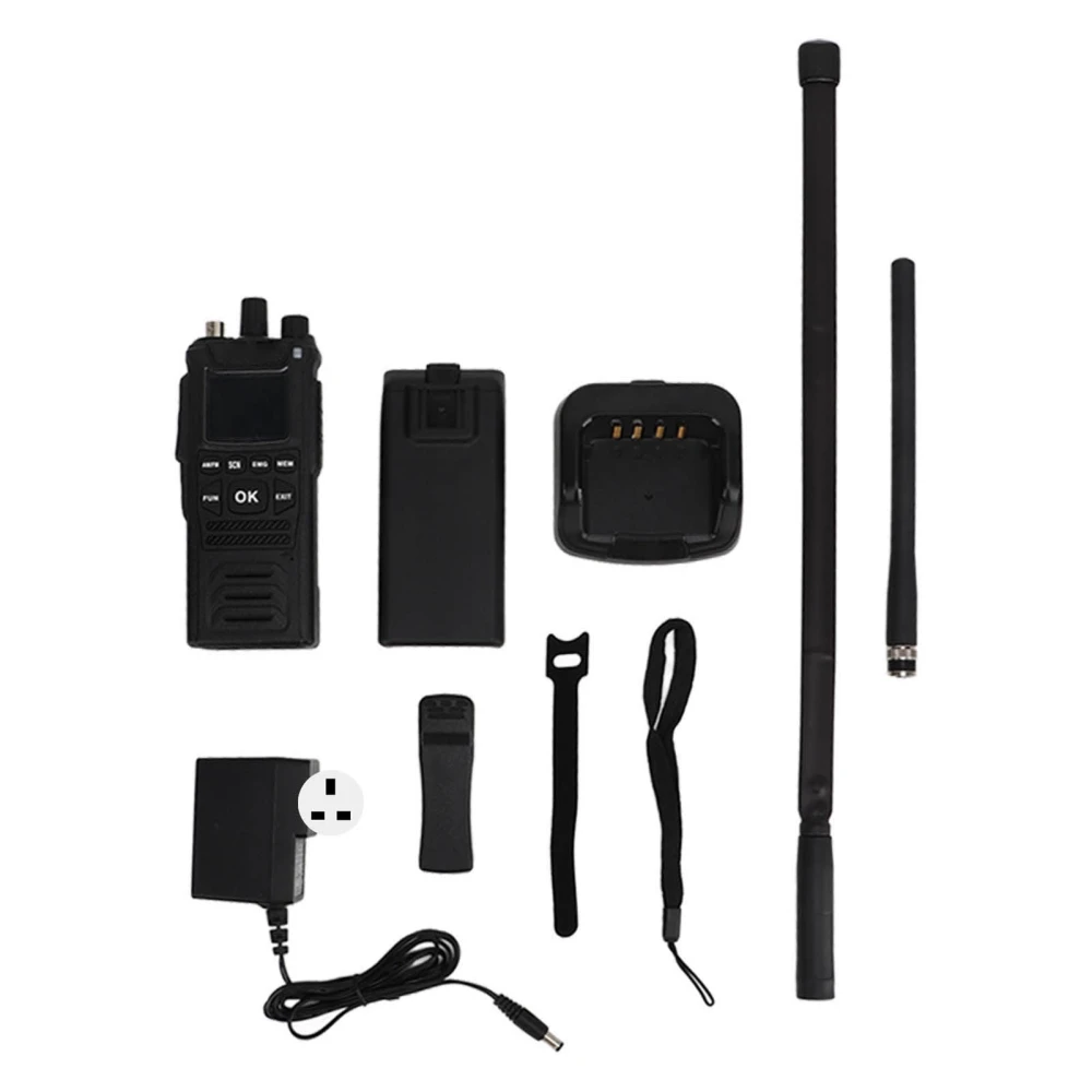 Marine Walkie Talkies IP67 Waterproof Clear Sound Short Wave Walkie Talkie 26.965‑27.405MHz AC100-240V UK Plug