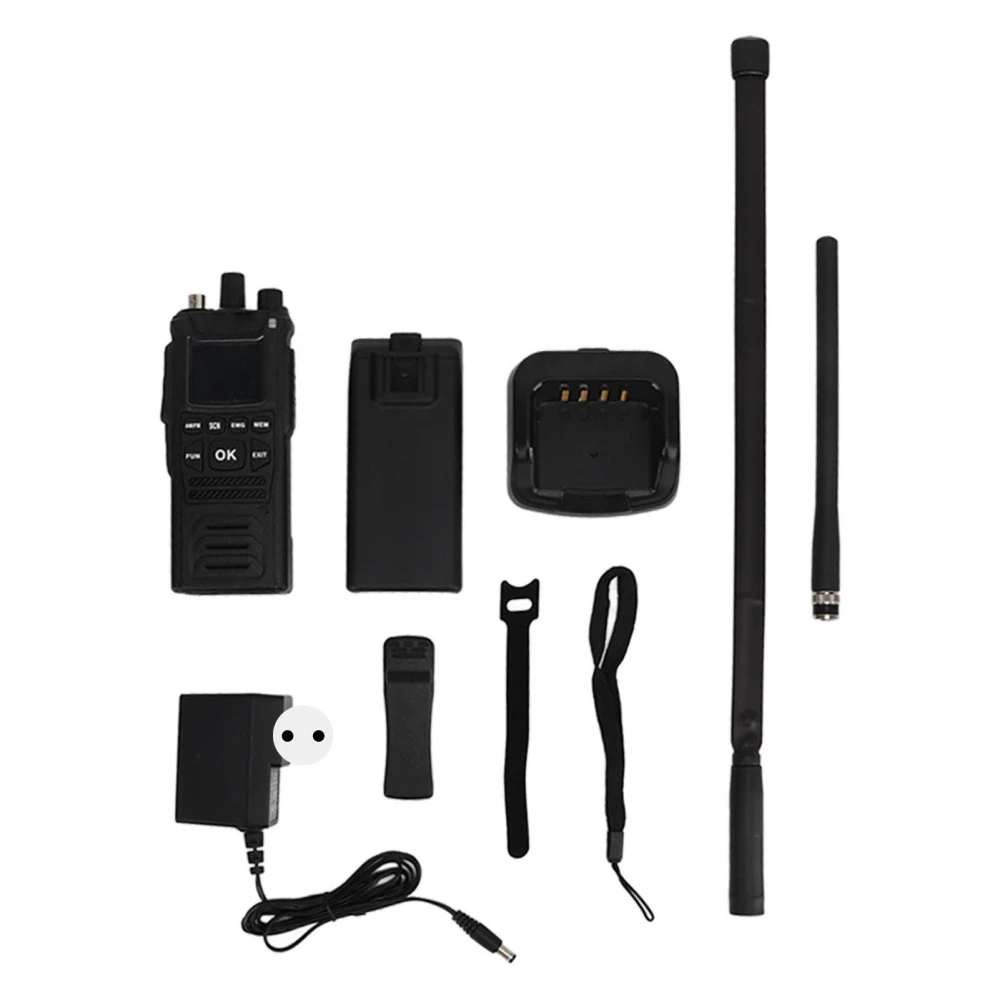 Marine Walkie Talkies IP67 Waterproof Clear Sound Short Wave Walkie Talkie 26.965‑27.405MHz AC100-240V EU Plug