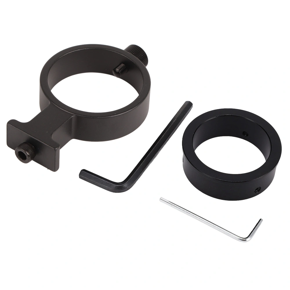 Microscope Lens Ring Adapter Aluminium Alloy Microscope Camera Adapter Focusing Bracket Holder 42mm 50mm