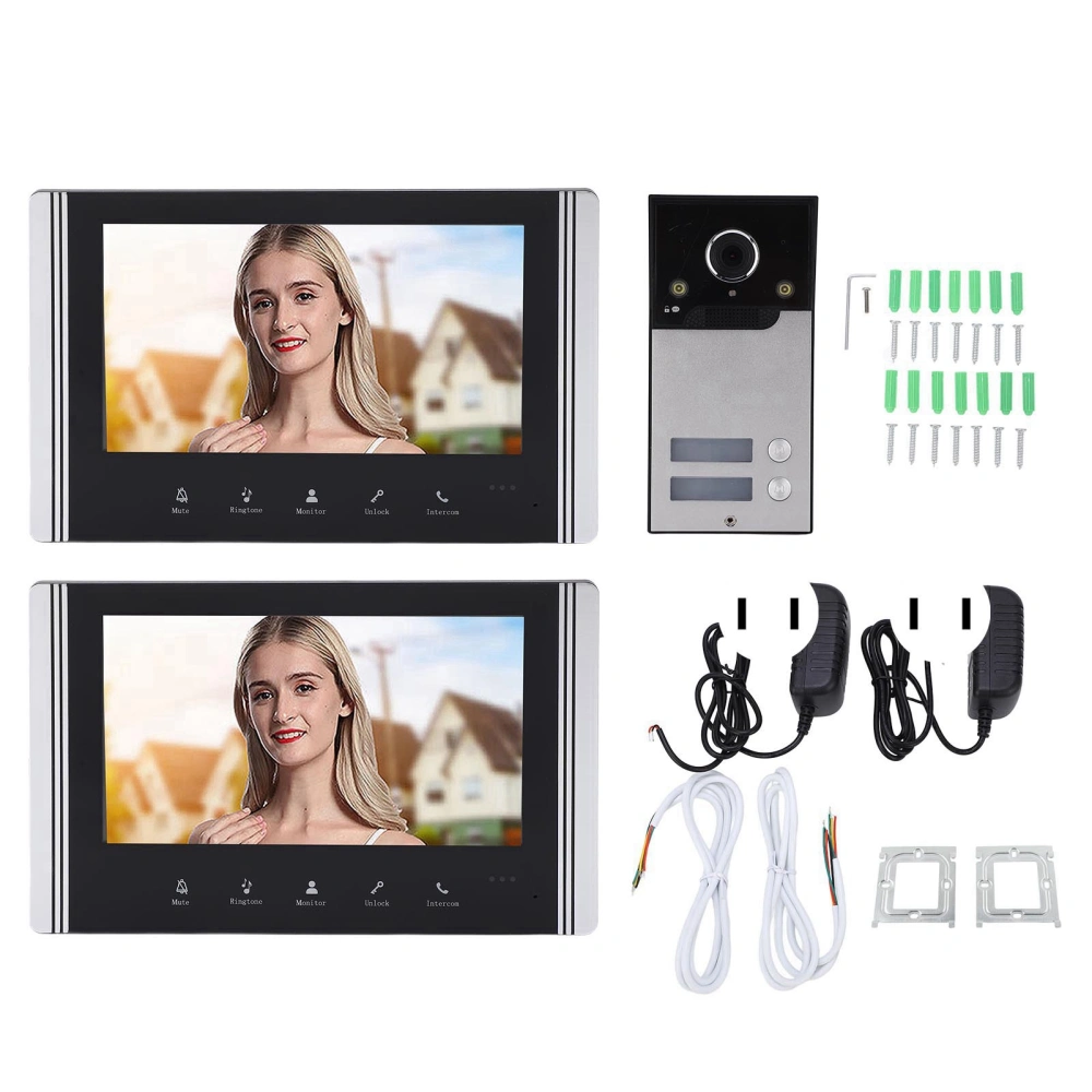 Video Doorbell Intercom System 7in TFT LCD Screen 120° Wide Angle for Home Apartment AC100‑240V