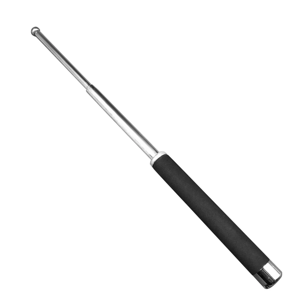 Self Defense Stick Steel 21in 3 Section Retractable Telescopic Defence Stick for Outdoor