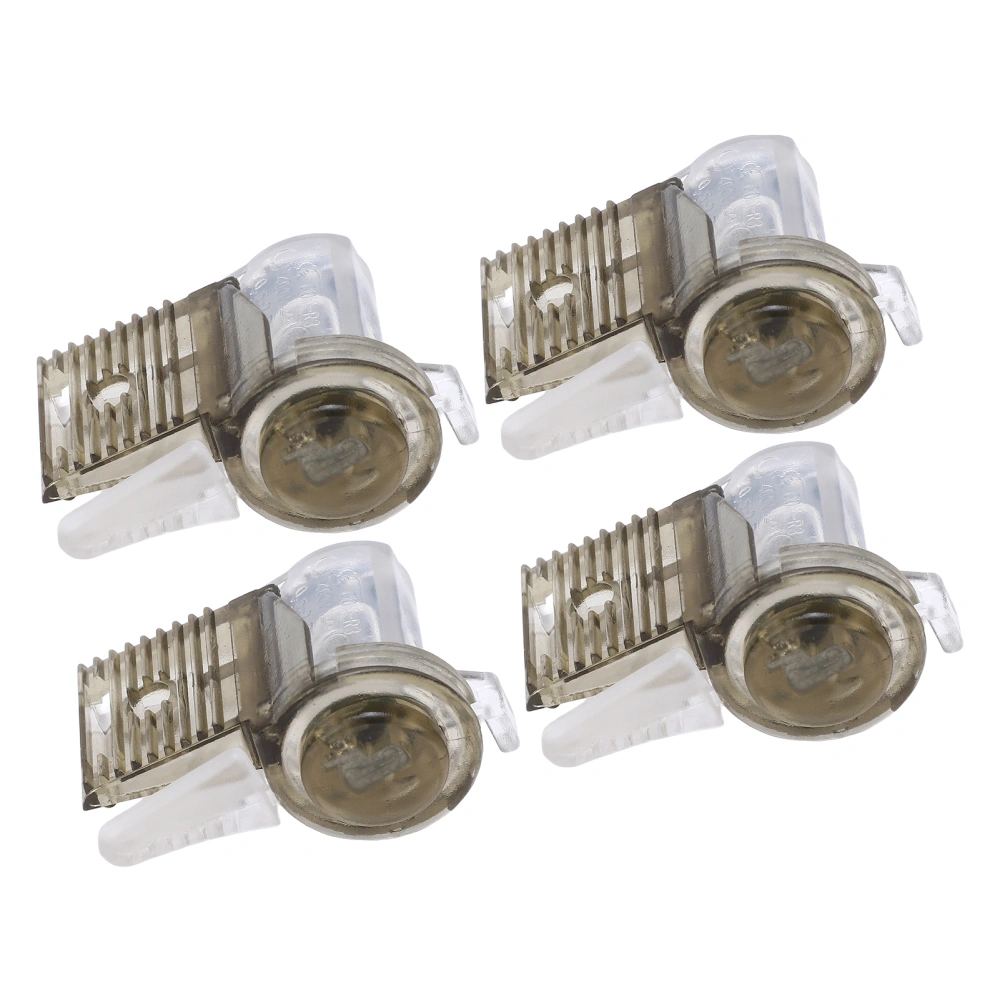 4pcs Waterproof Wire Quick Connector IP68 Waterproof 1 in 2 Out Transparent Break Free CDF R3 Wire Connector 400V 32A