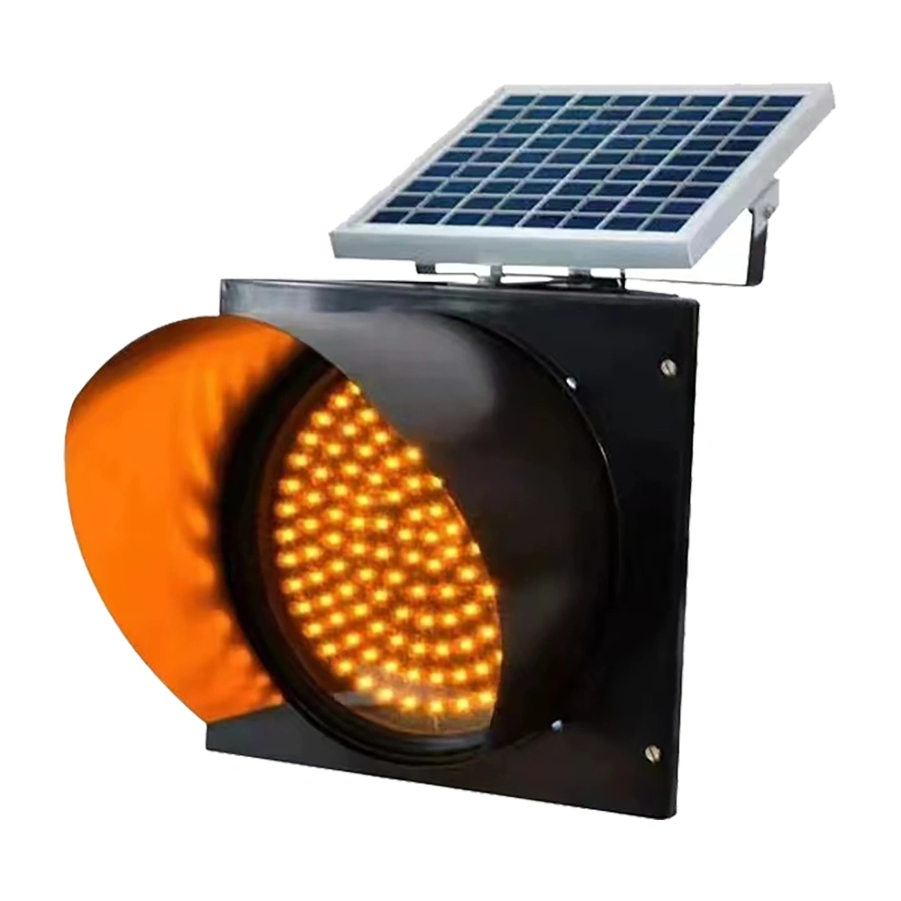 Solar Strobe Warning Light Easy Installation Thickened Durable Solar LED Traffic Light for National Highway Road 300 Type