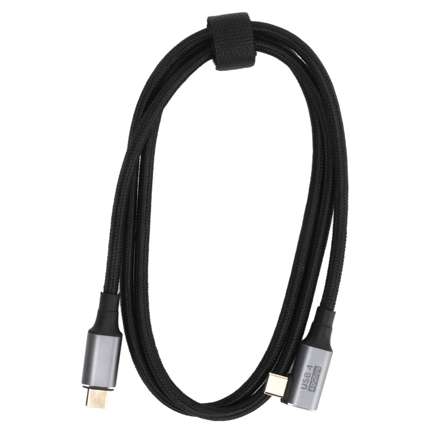 Type C to Type C Cable 40Gbps Fast Charging USB C Right Angle Cable for Charging Transmission 3.3ft