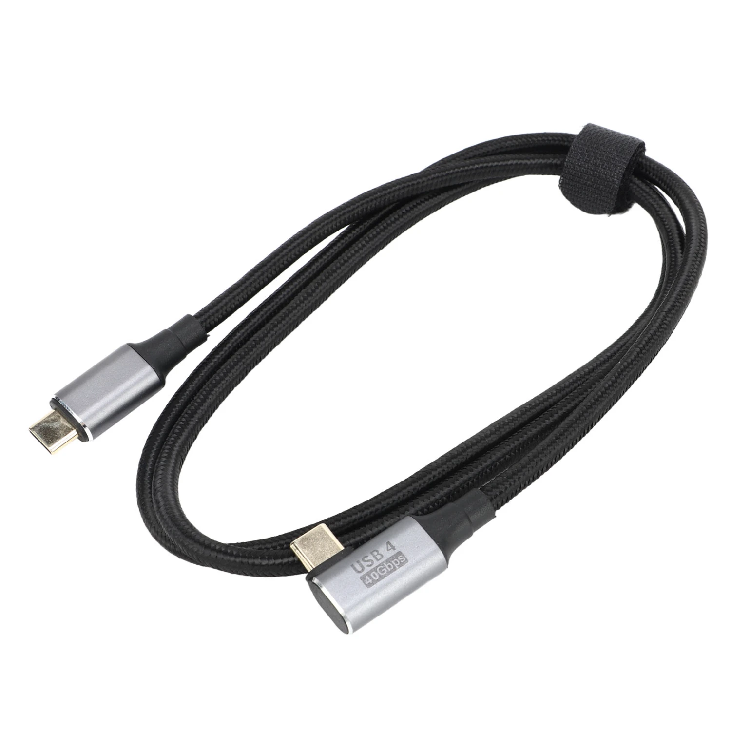 Type C to Type C Cable 40Gbps Fast Charging USB C Right Angle Cable for Charging Transmission 3.3ft