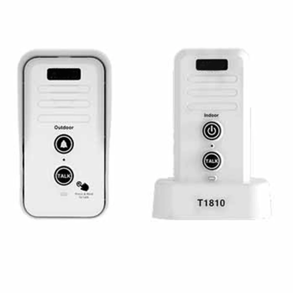 Wireless Intercom Doorbell 1500m Long Range Waterproof Rechargeable for Home Intercomunicador US Plug 100‑240V