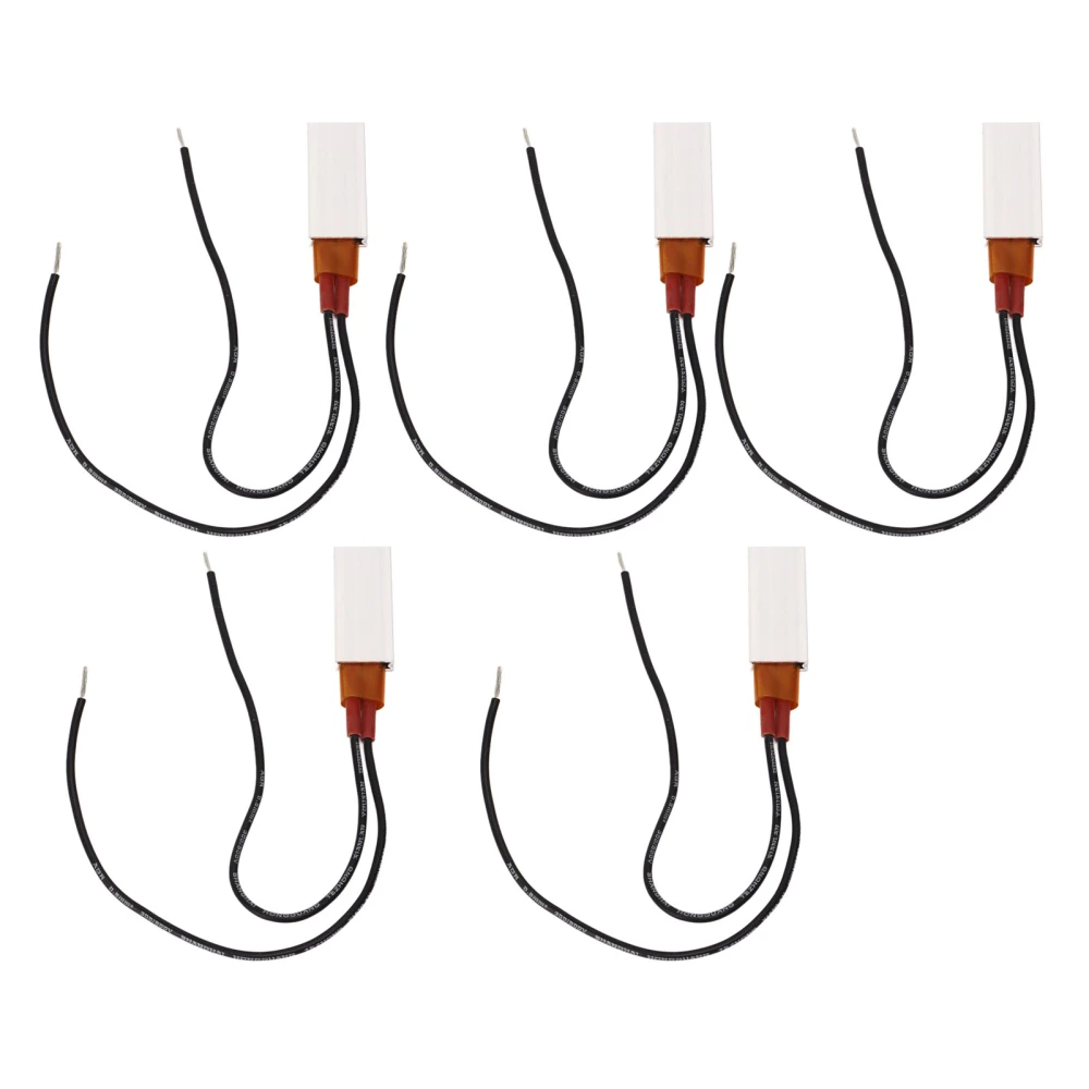 5Pcs 220V PTC Heating Element Fast Heating Heat Resistant Ceramic Thermostat Heating Element 100℃