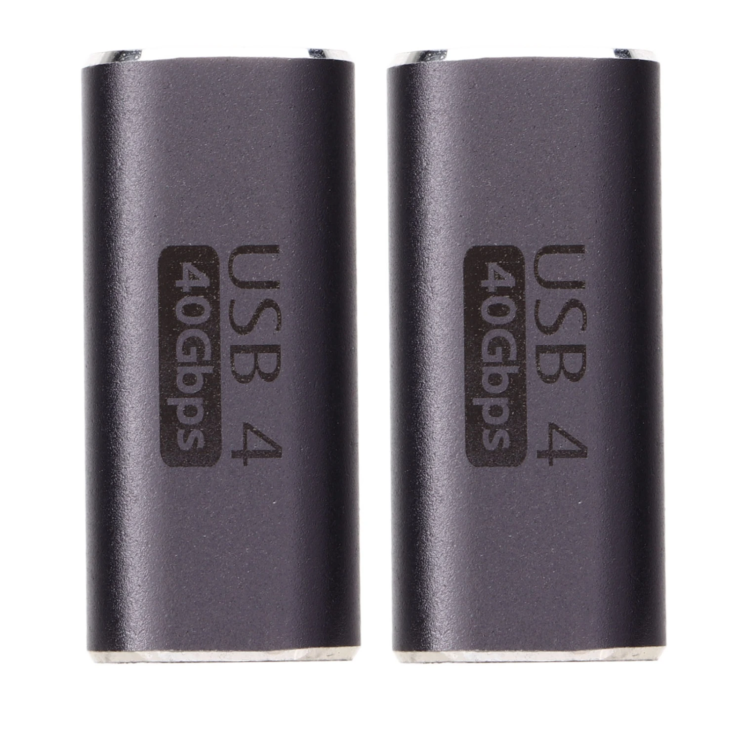 Type C to Type C Adapter Female to Female 40Gbps Data Transfer 100W Fast Charging USB C Straight Connector 2pcs