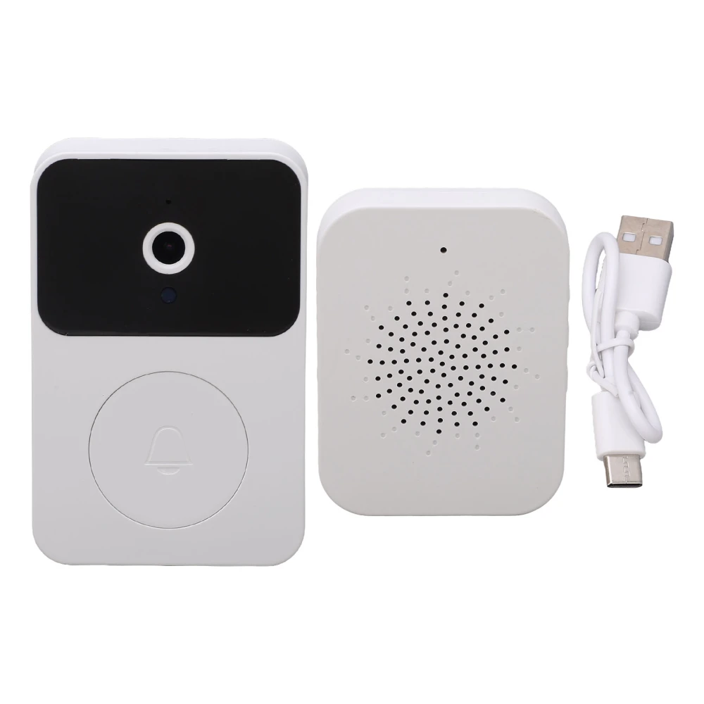 Wireless Doorbell Camera Infrared Night Vision Video Call Voice Fonts 2.4G WiFi Doorbell Camera for Homes Office