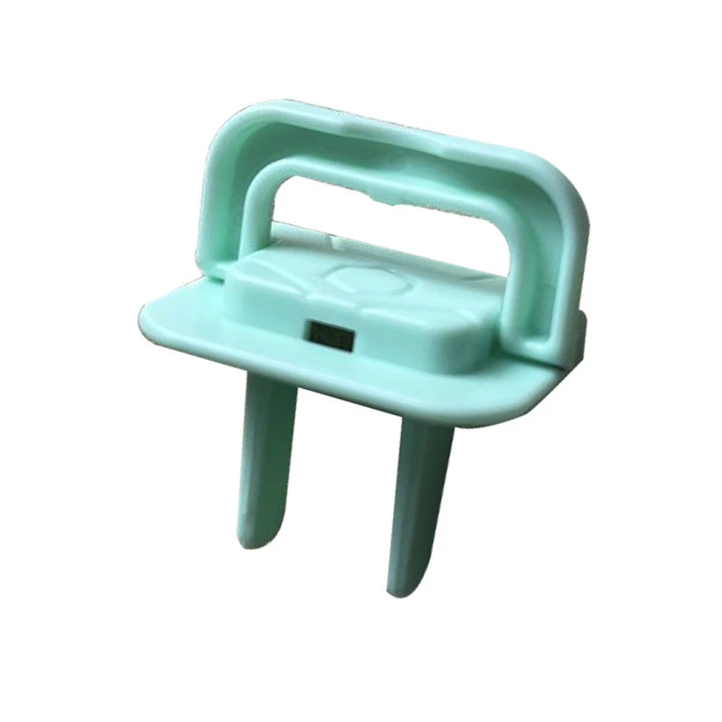 20PCS Power Outlet Plastic Cover Flame Retardant Insulation Child Proof Electrical Protector Plug Covers for Baby 2 Feet Light Green
