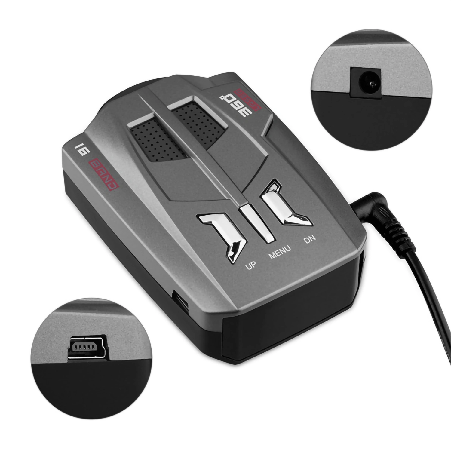 Car Radar Detector 360 Degree Protection Blind Free Electronic Dog Radar Speedometer Tester