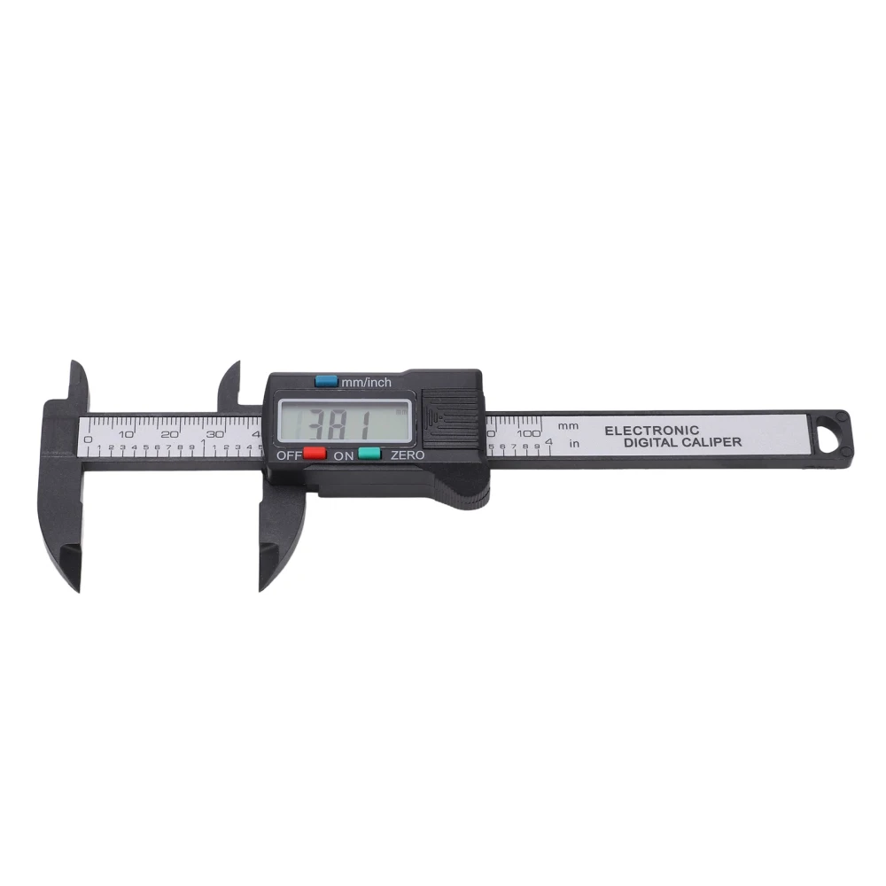 Digital Caliper Large LCD 0 to 4in PA66 Inch Millimeter Mode Auto Off Caliper Measuring Tool for Home Gadget Jewelry