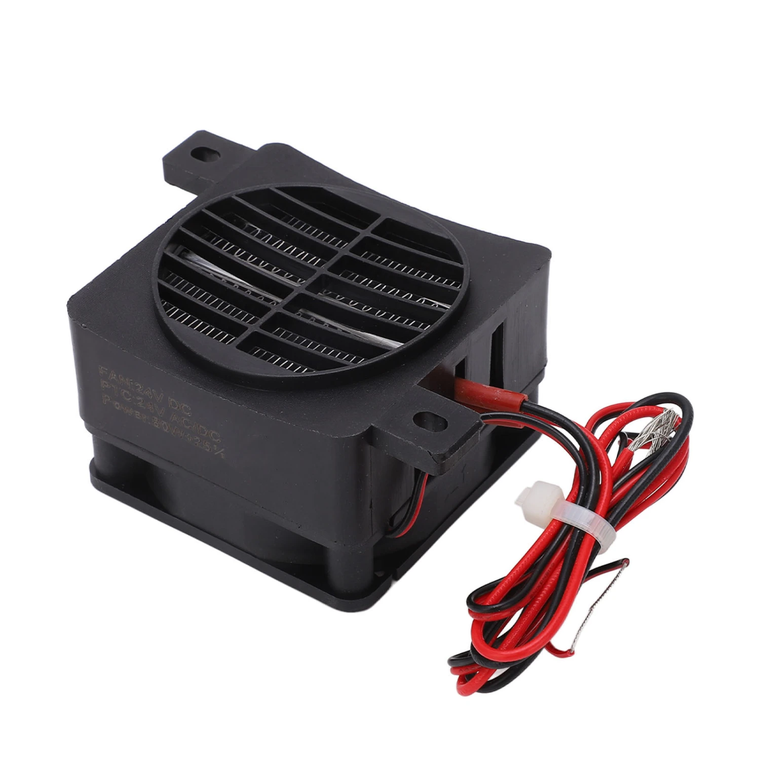 PTC Air Heater 30S Fast Heating Constant Temperature Insulation 80W Portable PTC Heating Fan for Small Space 24V