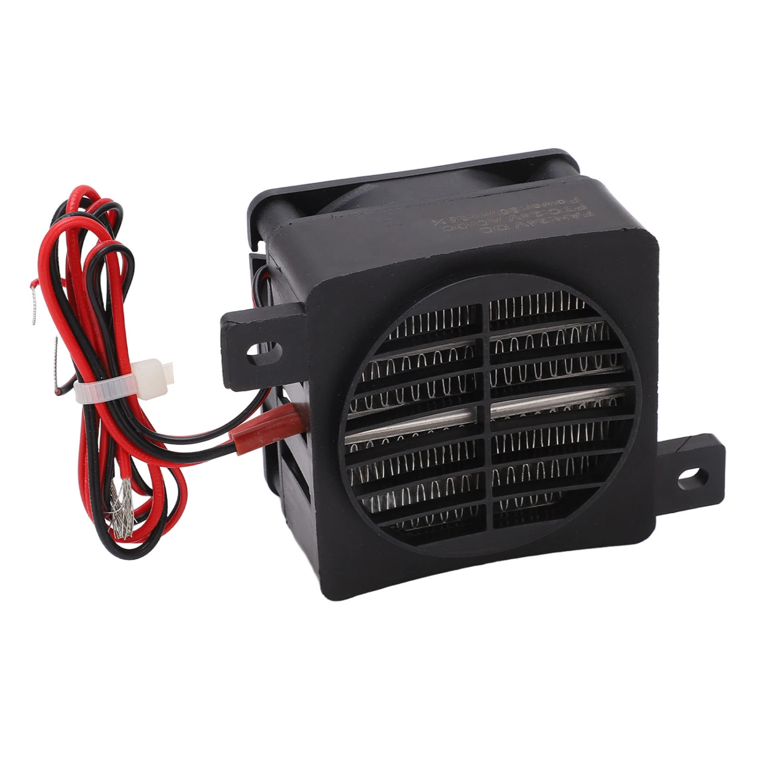 PTC Air Heater 30S Fast Heating Constant Temperature Insulation 80W Portable PTC Heating Fan for Small Space 24V