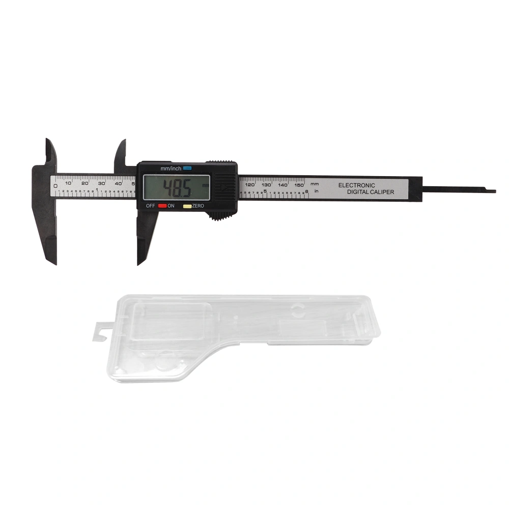 Digital Caliper 0.1mm 0.01in Accuracy Auto Off LCD Screen Electronic Vernier Caliper with Millimeter Inch Conversion