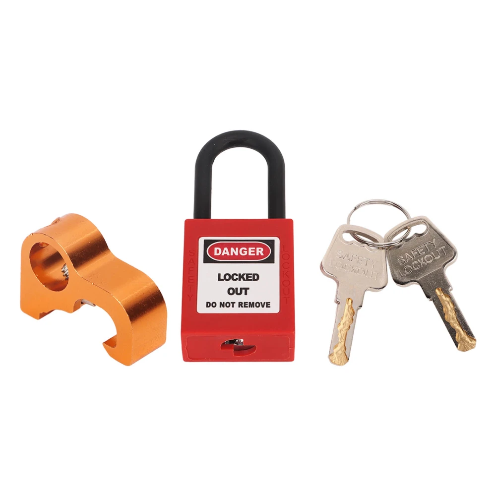 Lockout Tagout Lock Aluminum Alloy Micro Electrical Lockout Padlock for Industrial Electrical Switchgear