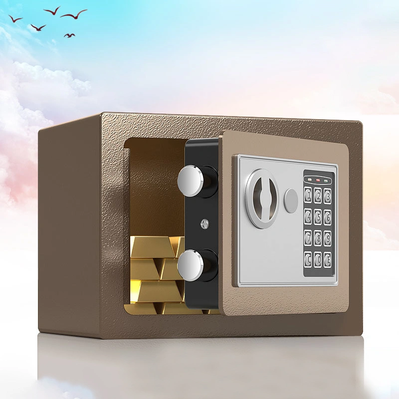 Security Safe Box Carbon Alloy Steel Fireproof Antitheft for Home Office Hotel Business Jewelry Cash Storage Coffee Gold