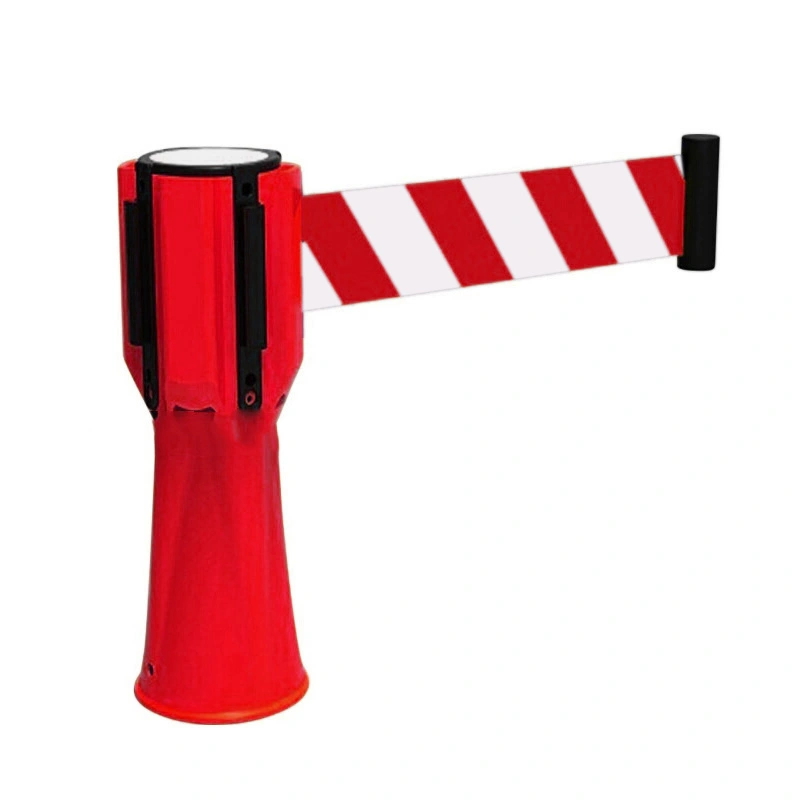 Plastic Cones Barrier Connector Lightweight Bright Color Traffic Warning Cone Connector for Store School Red