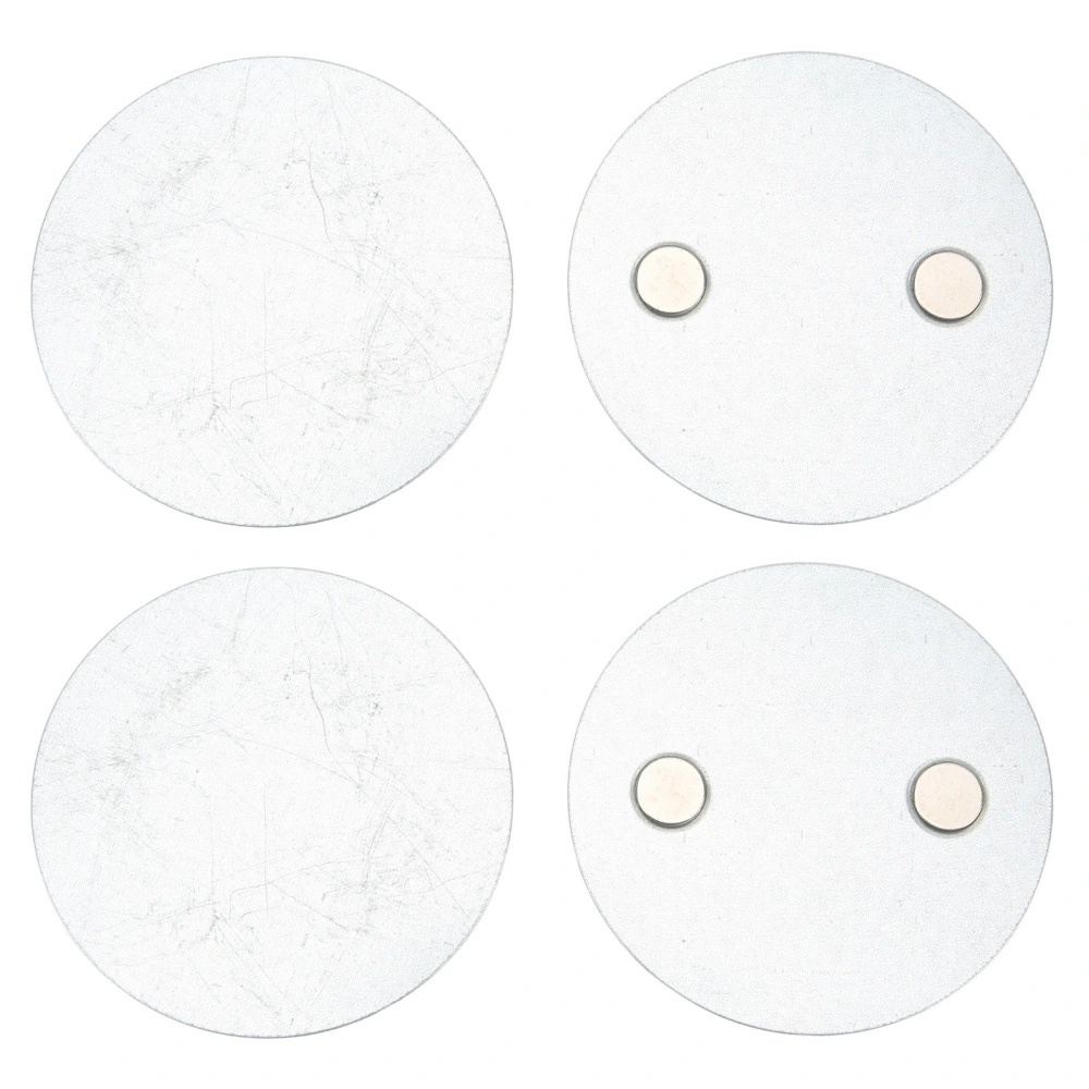 70mm 2 Hole Smoke Detector Magnetic Adhesive Pads Installation Tool Strong Magnetism for Smoke Fire Alarm